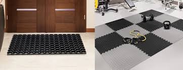 coir vs rubber door mats